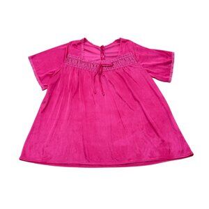 Vintage Women’s Cozee Corner Pink 2-Piece Lounge Set Top & Pants 1990s